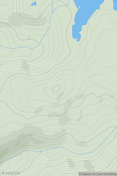 Thumbnail image for Disgwylfa [South-West Wales] showing contour plot for surrounding peak